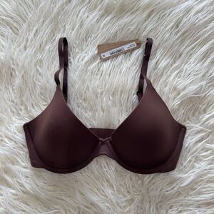 Skims Fits Everybody Scoop Plunge Bra Cocoa Size 32D